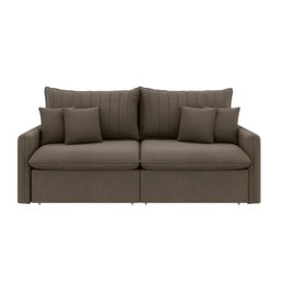 Sofá Cama Retrátil e Reclinável 180cm Madri Movenzo Estofados Corino - 2