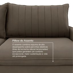 Sofá Cama Retrátil e Reclinável 180cm Madri Movenzo Estofados Corino - 9