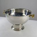 Ver imagem 7 de Champanheira Grande Inox Premium Alça Dourada 12 Lts