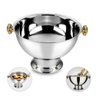 Champanheira Grande Inox Premium Alça Dourada 12 Lts - 6
