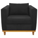 Ver imagem 7 de Poltrona Decorativa Europa Suede Preto