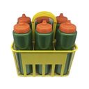 Ver imagem 1 de Kit Porta Squeeze Amarela com 6 Squeeze S/ Logo Verde Laranja Rythmoon