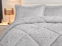 Ver imagem 2 de Coberdrom de Plush Antialérgico 100% Poliéster Queen 240x260cm - Cinza