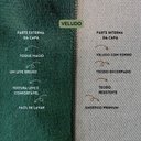 Ver imagem 3 de Kit 2 Capas para Almofada Drapeada em Veludo Retangular Verde Escuro