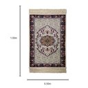 Ver imagem 3 de Tapete Persa Iraniano Ideal para Quarto e Hall de Entrada 0,50x1,00cm