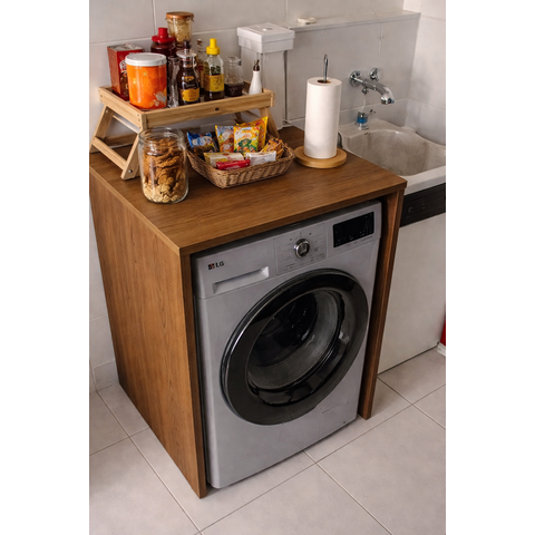 Bancada Balcão para Embutir Lava e Seca