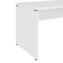 Ver imagem 5 de Escrivaninha Escritório Pé Painel MDP 150cm Branco F5 Office