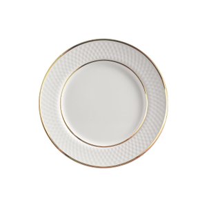 Conjunto com 6 Pratos de Sobremesa Relevo Gold Ø21cm Alleanza Cerâmica