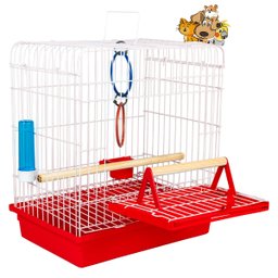 Mini Viveiro Calopsita Vermelho Pet Piu Jel Plast - 2
