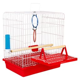 Mini Viveiro Calopsita Vermelho Pet Piu Jel Plast - 1