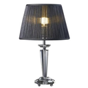 Ver imagem 1 de ABAJUR CRISTAL CÚPULA PRETA TECIDO ALTALUCE