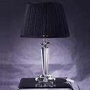 Ver imagem 2 de ABAJUR CRISTAL CÚPULA PRETA TECIDO ALTALUCE