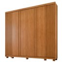 Ver imagem 1 de Guarda Roupa Arezzo Ripado 6 Portas Benetil:cinamomo