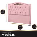 Ver imagem 4 de Cabeceira Casal Estofada para Cama Box Maitê Veludo