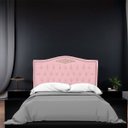 Ver imagem 2 de Cabeceira Casal Estofada para Cama Box Maitê Veludo