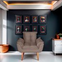 Ver imagem 2 de Kit 02 Poltrona para Sala e Quarto Decorativa Opala Suede