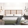 Painel Cabeceira Box King 1,95 Madeira Suede Bege - Comprar Moveis em Casa - 1