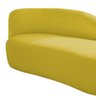 Kit Divã Luna 140cm Lado Direito e 01 Poltrona Base de Ferro Dourado Suede Amarena Móveis Amarelo - 12