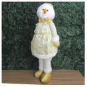 Ver imagem 3 de Decoração Natal Boneco de Neve Dourado Natalina 58cm