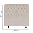 Ver imagem 3 de Cabeceira para Cama Box Casal 1,60 Cm Brenda- Luxo House Cor:bege