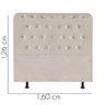 Cabeceira para Cama Box Casal 1,60 Cm Brenda- Luxo House Cor:bege - 3