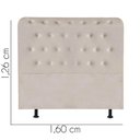 Ver imagem 3 de Cabeceira para Cama Box Casal 1,60 Cm Brenda- Luxo House Cor:bege