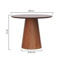 Ver imagem 4 de Conjunto Mesa Cone Laminada Ø90CM + 3 Cadeiras Lyon Telinha Amêndoa Linho Bege