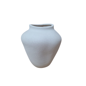 Vaso Molde Gg Branco Fosco Texturizado – 20,5 Cm