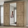 Guarda Roupa Casal 3 Portas 1 Espelho 100% Mdf Qualitá Belmax - 1