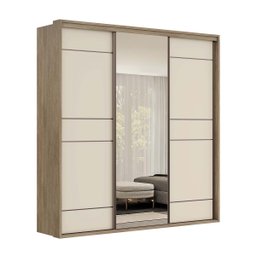 Guarda Roupa Casal 3 Portas 1 Espelho 100% Mdf Qualitá Belmax - 4 Guarda Roupa Casal 3 Portas 1 Espelho 100% Mdf Qualitá Belmax - 4