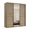 Guarda Roupa Casal 3 Portas 1 Espelho 100% Mdf Qualitá Belmax - 3