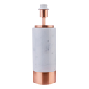 Ver imagem 1 de Base para Abajur Marmo Cobre e Branco (d)12cm (a)39cm 1xe27 40w - Gl001ew