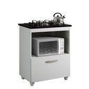 Ver imagem 1 de Balcão Cooktop 4 Bocas Salvia Kaiki Móveis Branco