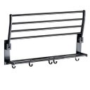 Ver imagem 3 de Aral Toalheiro Duplo Prateleira Roupa Toalha Utensilios Banheiro Lavanderia Gancho Multiuso