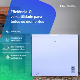 Freezer e Conservador Horizontal Hq 260 Litros Branco Hq-260cfh 110v - 8