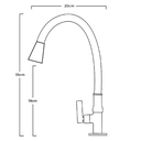 Ver imagem 2 de Torneira Bancada Cozinha Color Gourmet Vermelha 02 Jatos