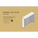Ver imagem 3 de Balcão de Cozinha Painel Ilha Gourmet Imperatriz Ripado 120cm Freijó - Nesher