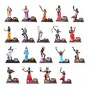 Ver imagem 1 de Kit 19 Orixás da Umbanda Estatuetas Porta Vela Resina 15 Cm