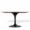 Ver imagem 2 de Mesa De Jantar Tulipa Saarinen Redonda 120 Cm Freijó Preto
