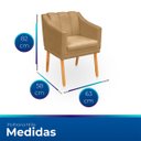 Ver imagem 7 de Kit Poltrona Cadeira para Sala Confortável e Moderna Mila Suede