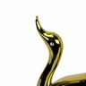 Pato Decorativo Dourado com Preto - 31x25x11cm - Escultura Decorativa Luxuosa de Inspiração Clássica - 3