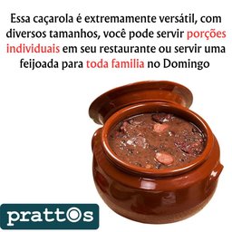 Caçarola Ceramica Barro com Asa Tampa Vermelha Motta 8 L - 5