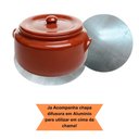 Ver imagem 2 de Caçarola Ceramica Barro com Asa Tampa Vermelha Motta 8 L