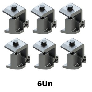 Fixador Grampo Terminal End-Clamp Final Smart Solar Group - com 6Un