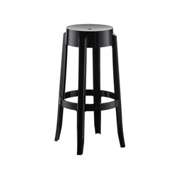 Kit 02 Banquetas Plastica Shine Preto - 3
