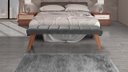 Ver imagem 2 de Puff Decorativo Recamier Barcelona - Tecido Cinza Noturno
