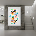 Ver imagem 2 de Quadro Geométrico Multicolorido -- BR ARTES Médio 84x54
