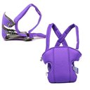 Ver imagem 2 de Canguru Ergonomico Bebe Mochila Carregador Crianca 3 Posicoes Ate 15kg Slim Portatil Passeio Roxo