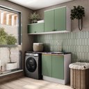 Ver imagem 1 de Lavanderia Modulada Kappesberg Celeste 3 Peças Branco/verde 160cm