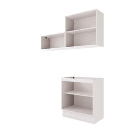 Lavanderia Modulada Kappesberg Celeste 3 Peças Branco/verde 160cm - 3